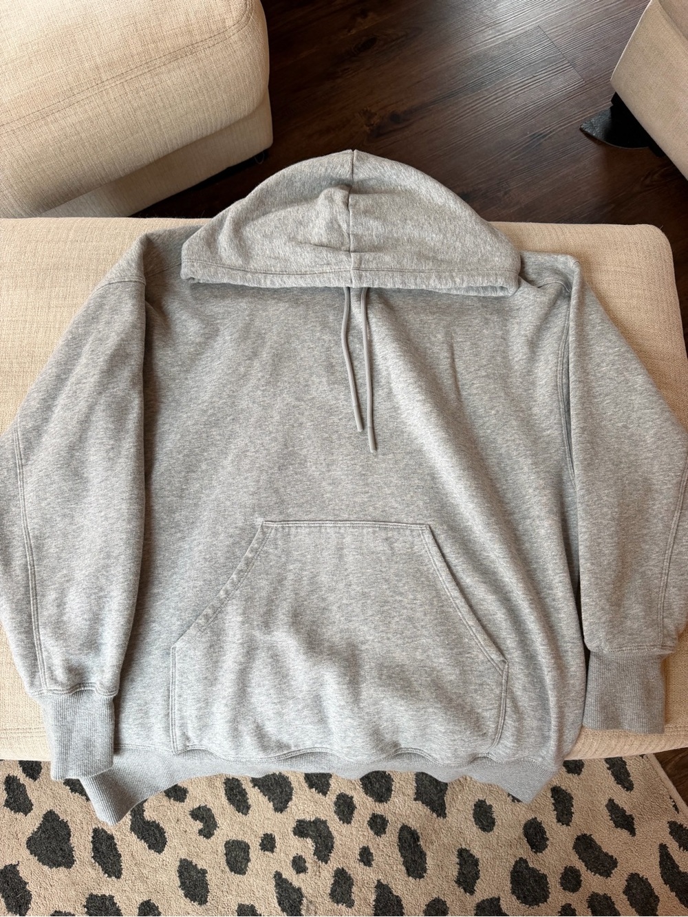 JoyLab Light Gray Pullover Hoodie with Kangaroo Pocket - Women's